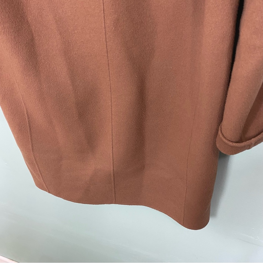 Theory Boy Coat Winsome 2 Brown Wool Cashmere Double Face Medium - Picture 10 of 10